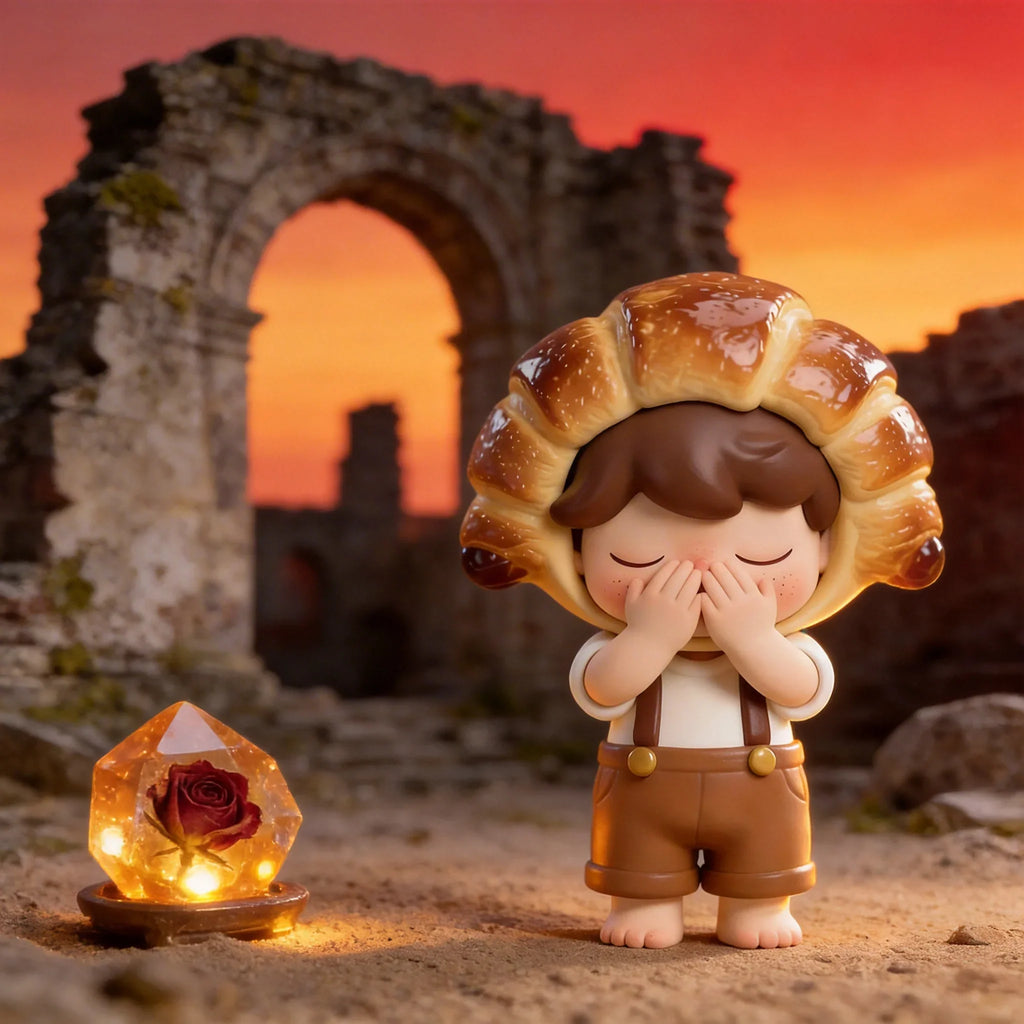 Croissant Cute Kid Figurine