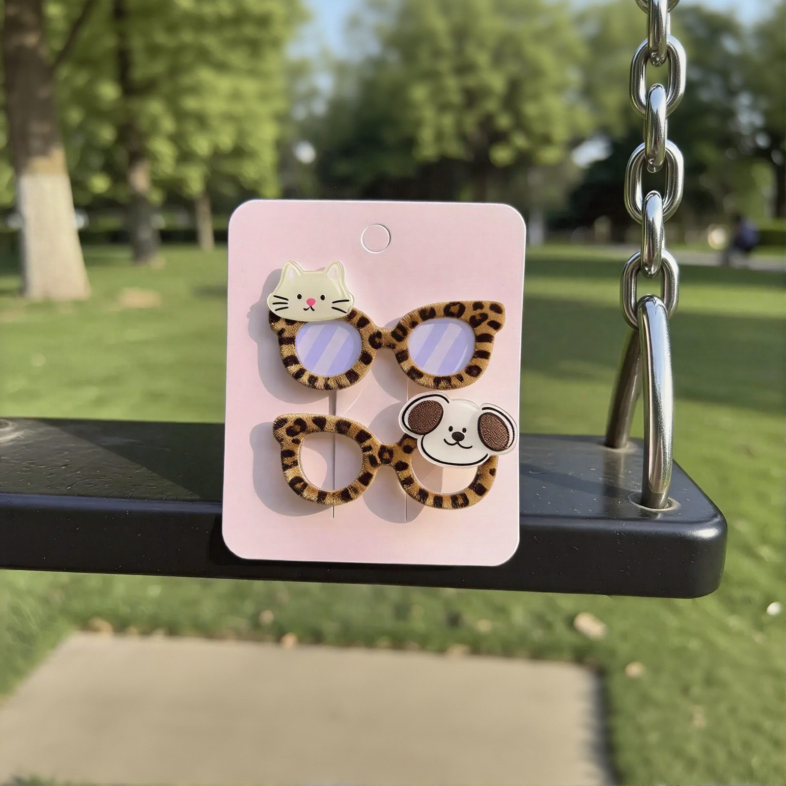 Cute Pet Leopard Hair Clip