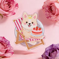 Beach Cute Dog Phone Grip Stand