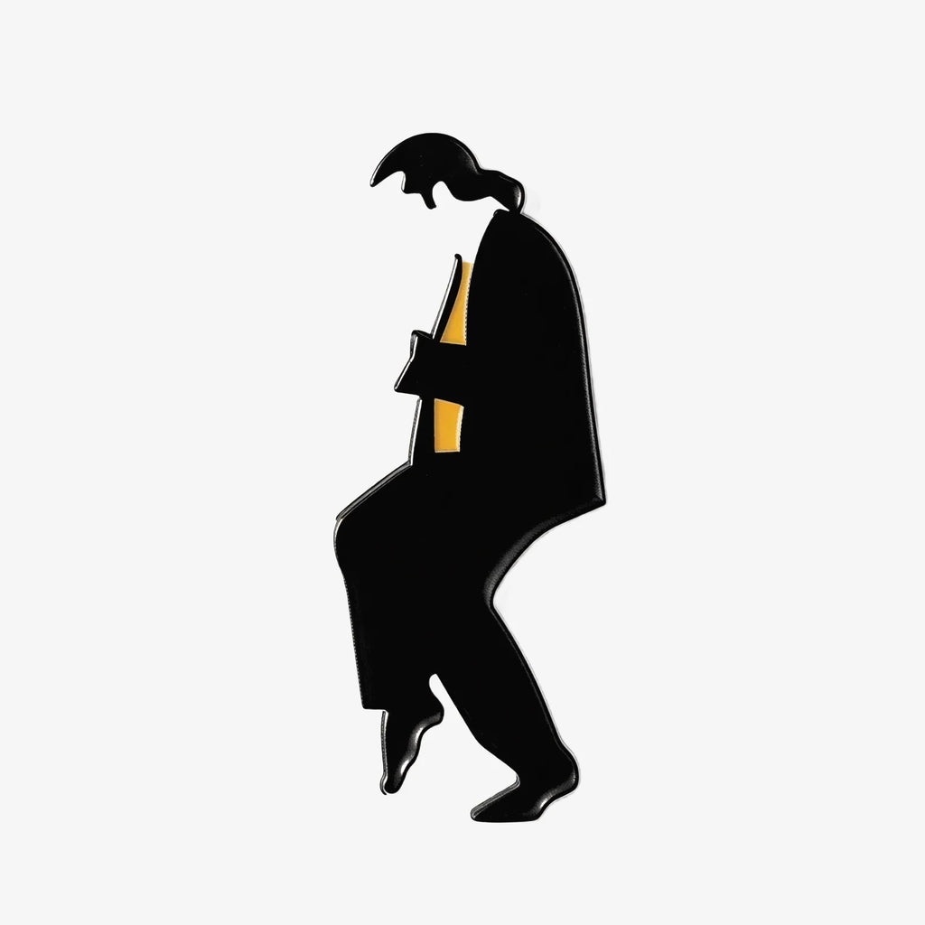 Black Silhouette Figure Fridge Magnet