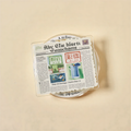 Vintage Newspaper Style Phone Grip Stand
