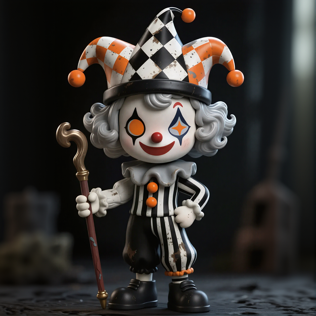 Playful Clown Image Figure