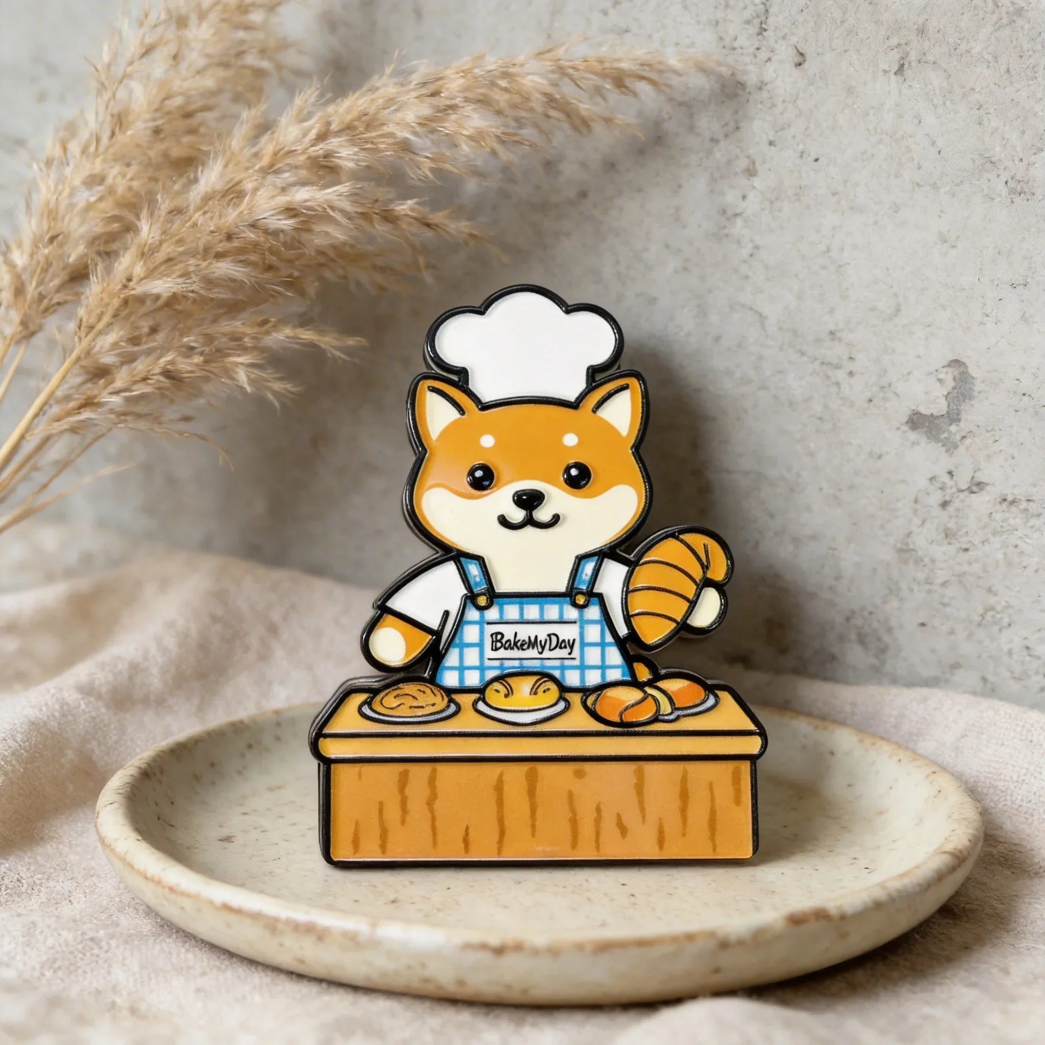 Cute Dog Baker Fridge Magnet