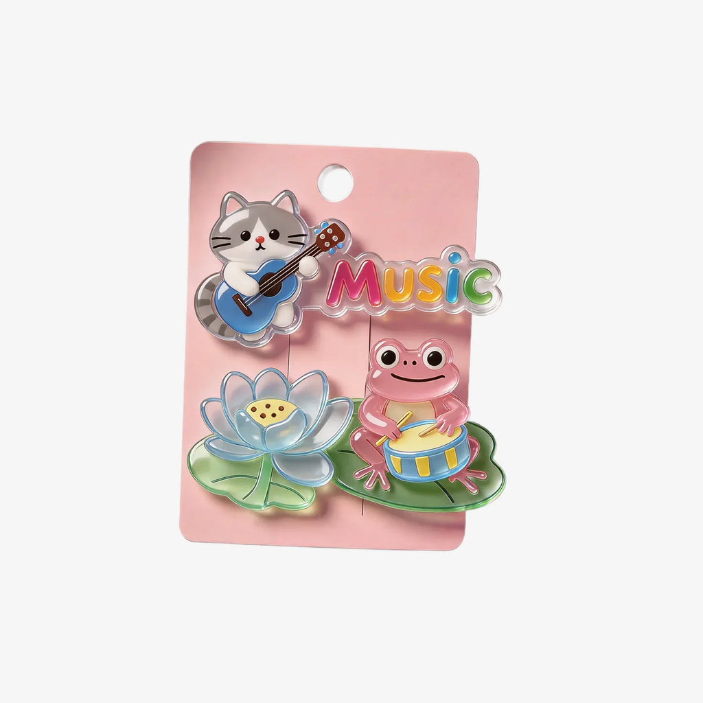 Cute Music Element Hair Clip