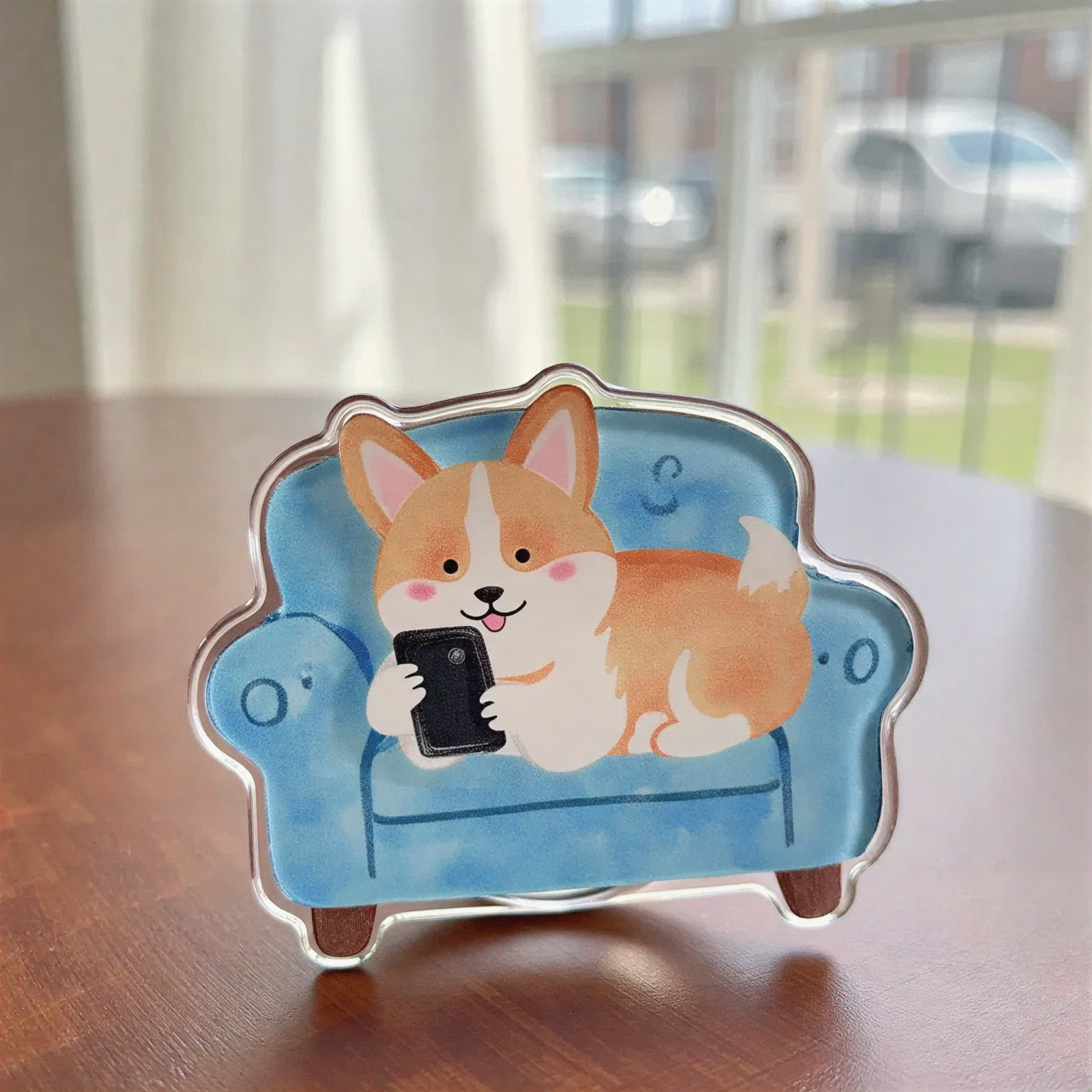 Cute Dog Sofa Daily Phone Grip Stand