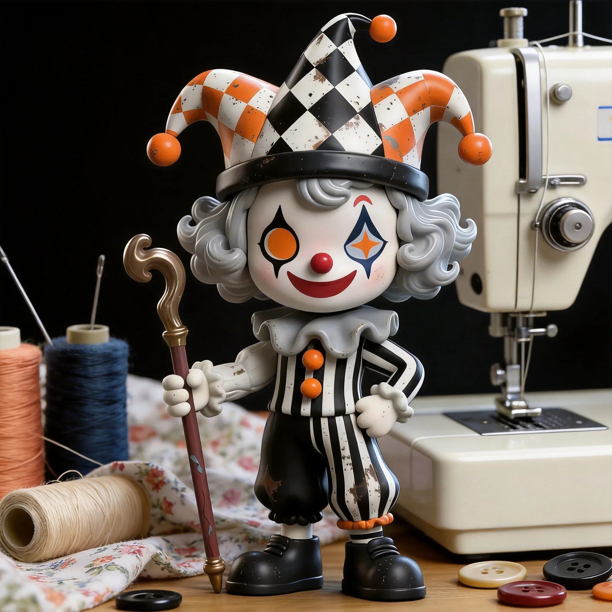 Playful Clown Image Figure