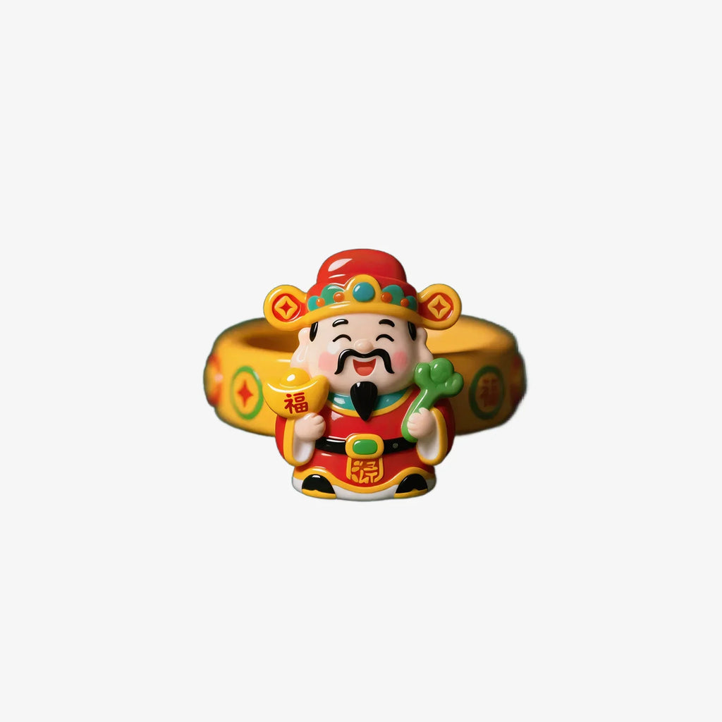 God Of Wealth And Good Fortune Rings