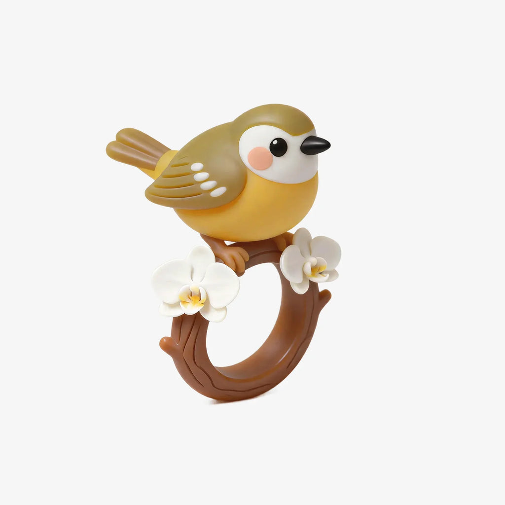 Cute Bird With Flower Ring