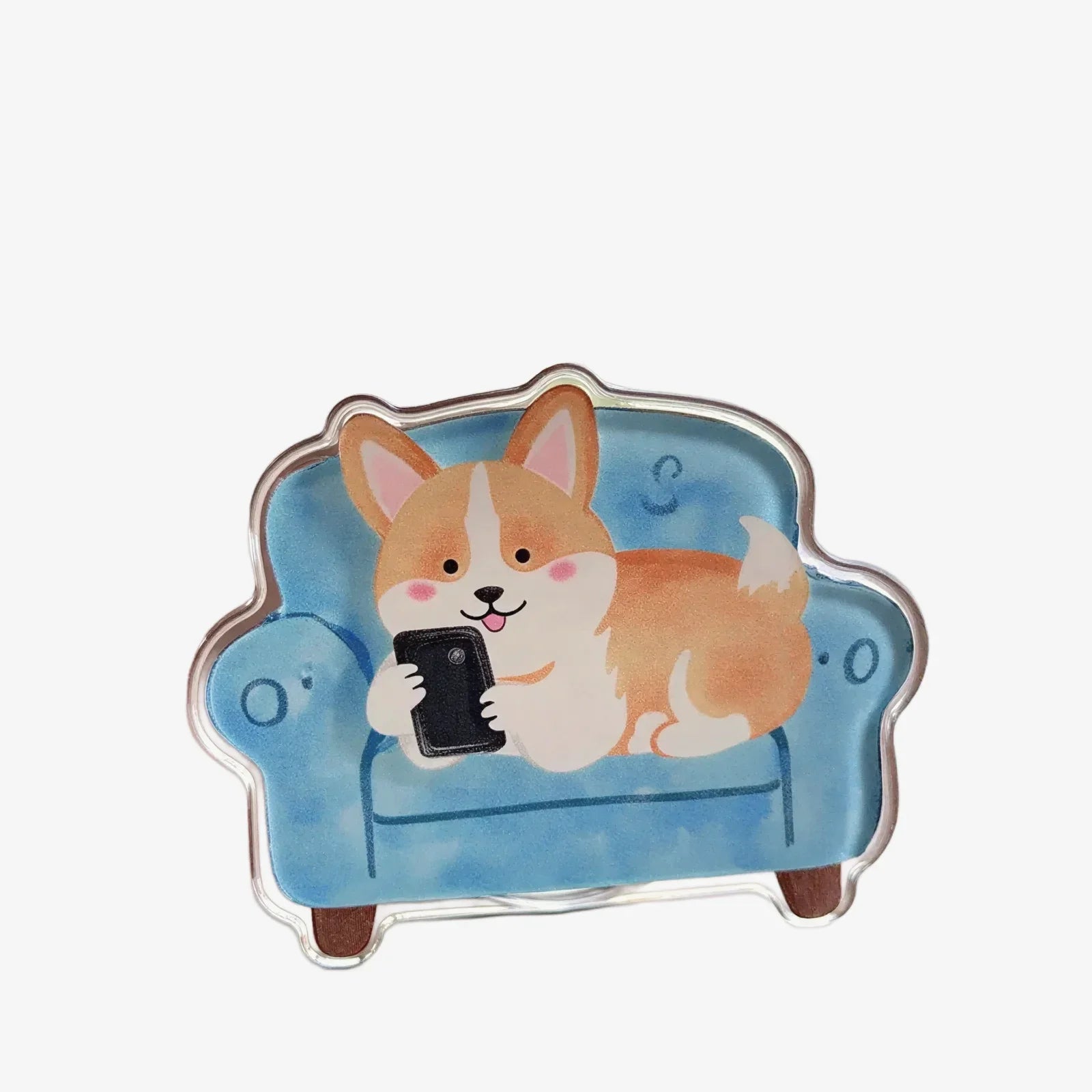Cute Dog Sofa Daily Phone Grip Stand