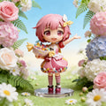 Pink Dress Candy Girl Q Version Figure