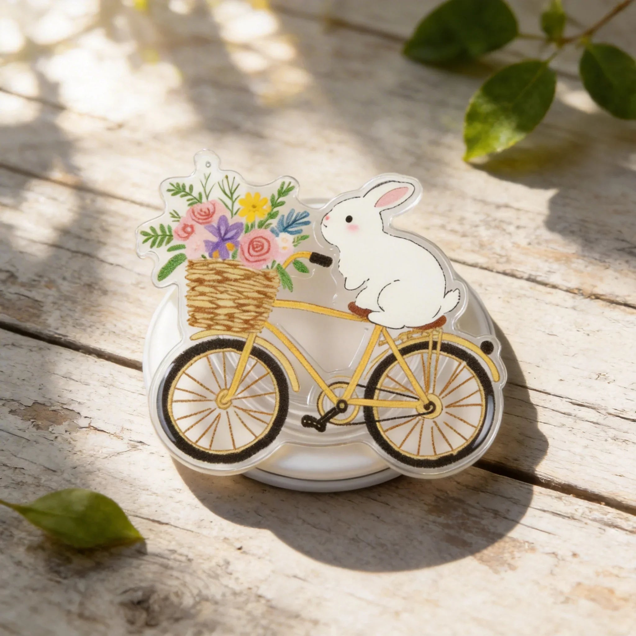 Cute Rabbit Float Phone Grip Stand