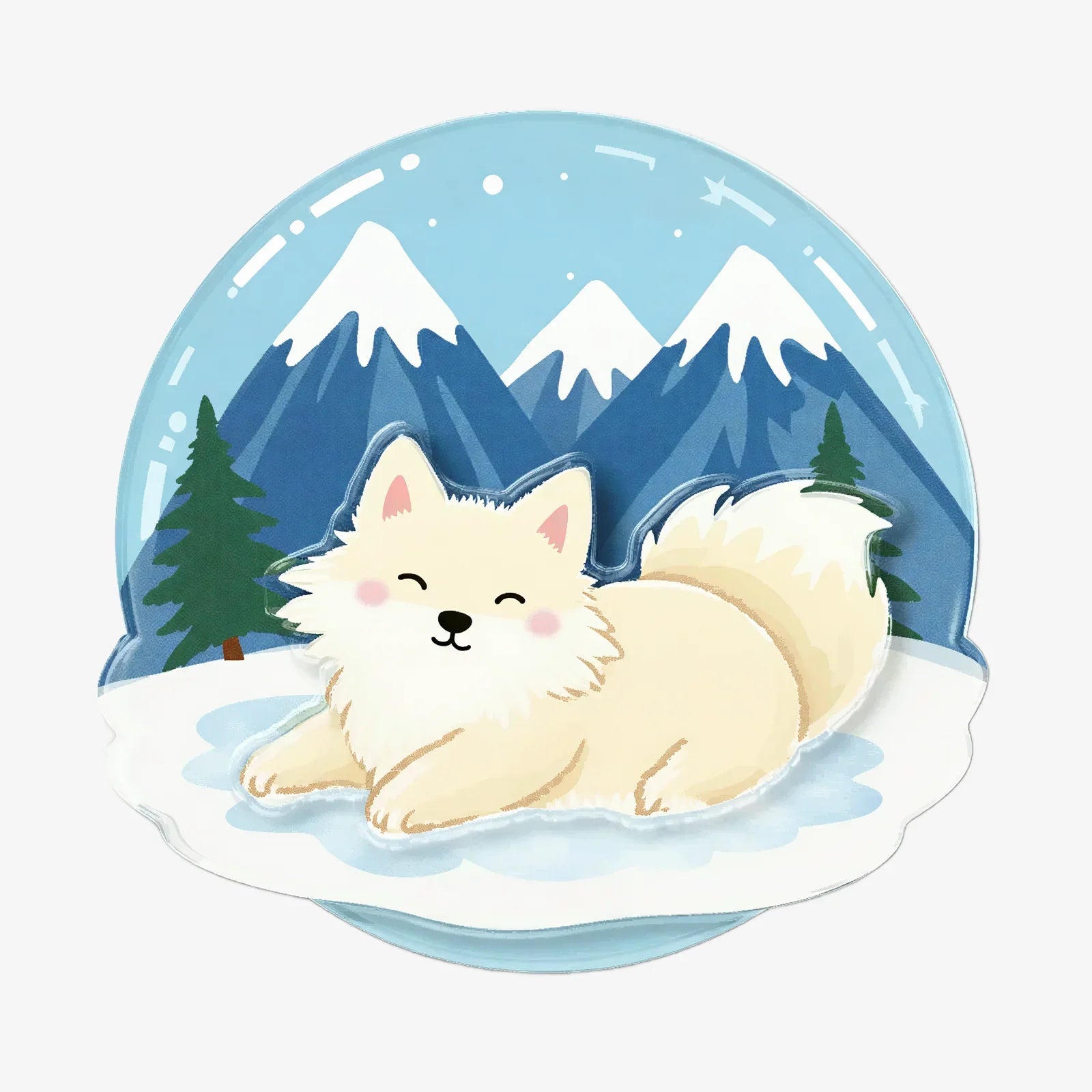 Snowy Cute Pet Phone Grip Stand