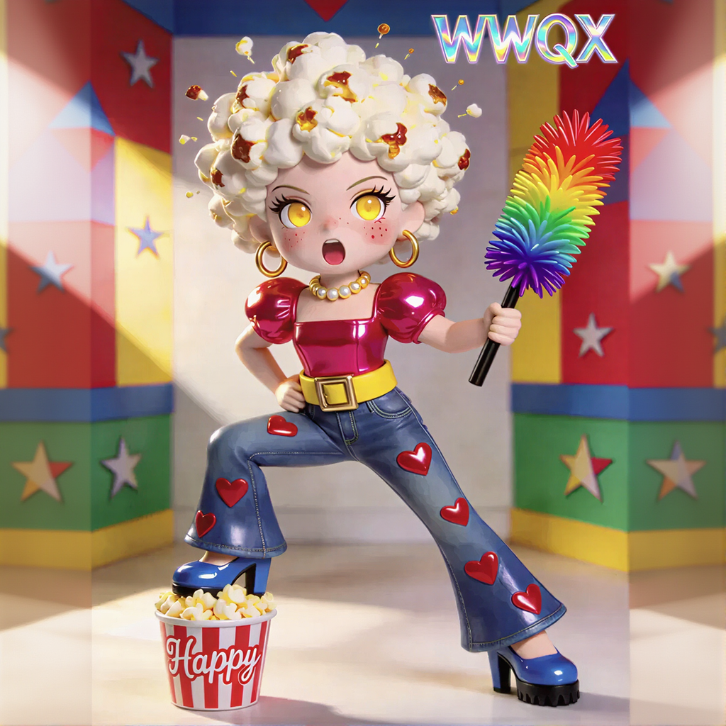 Popcorn Girl Figure