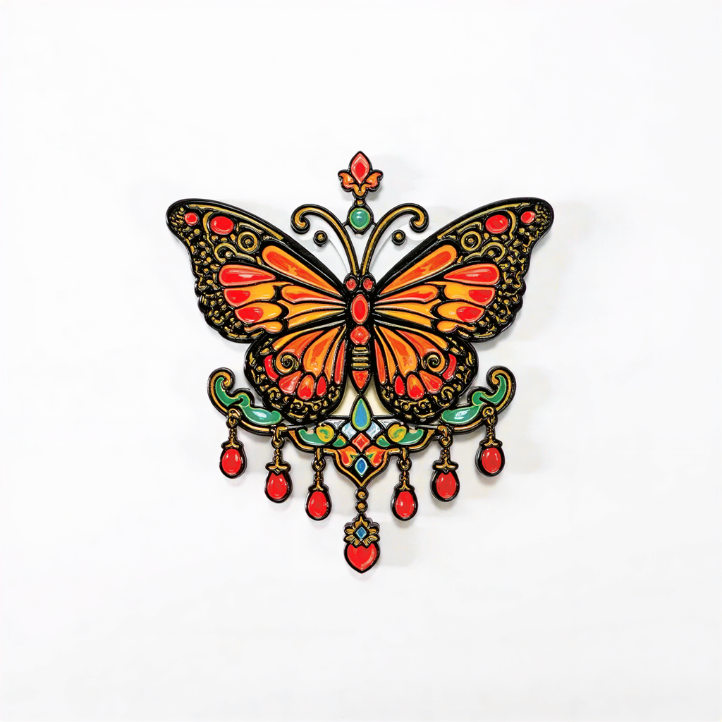 Gorgeous Butterfly Decor Fridge Magnet