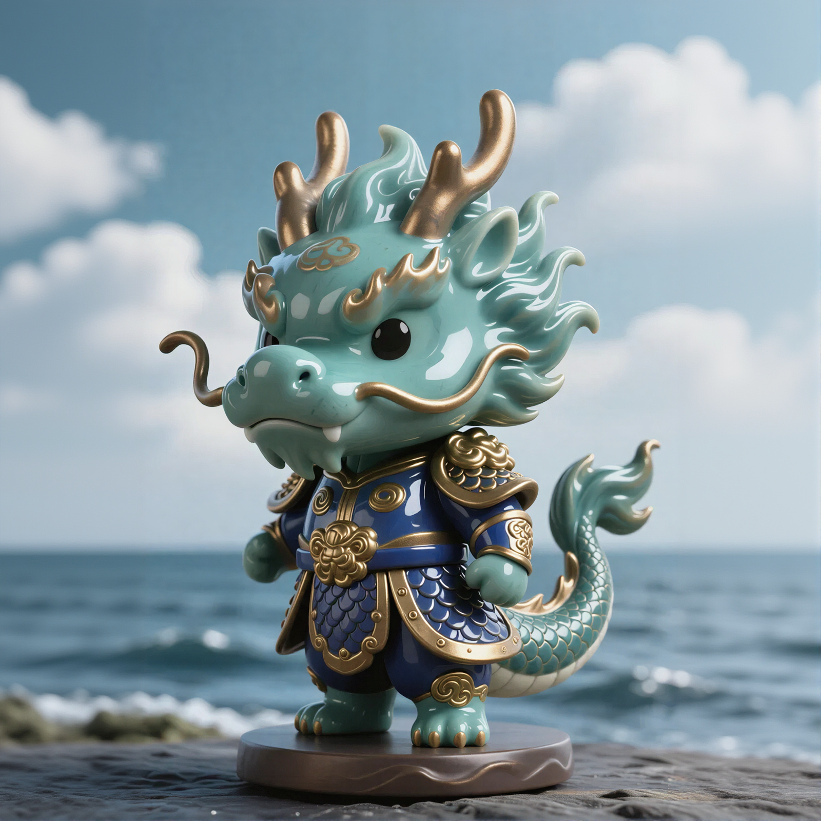 Chinese Style Cute Dragon Figure