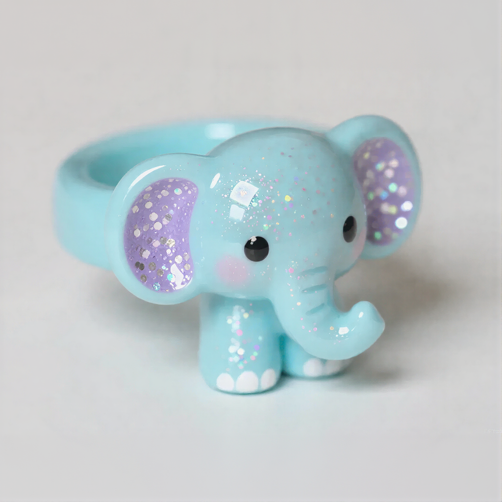 Cute Elephant Shaped Ring
