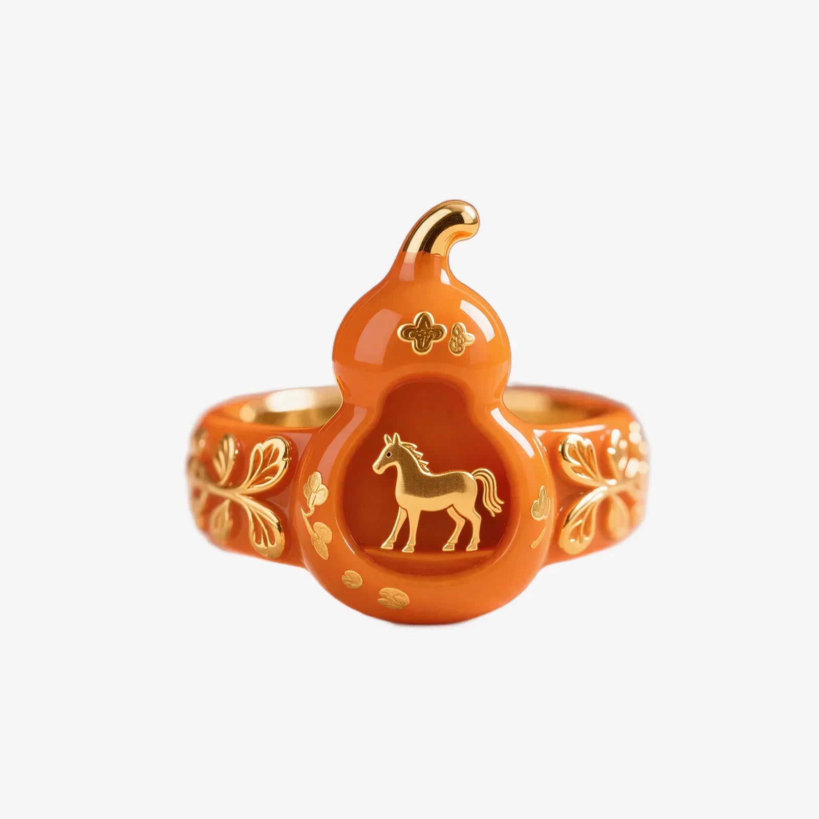 Gourd Horse Shaped Decor Ring