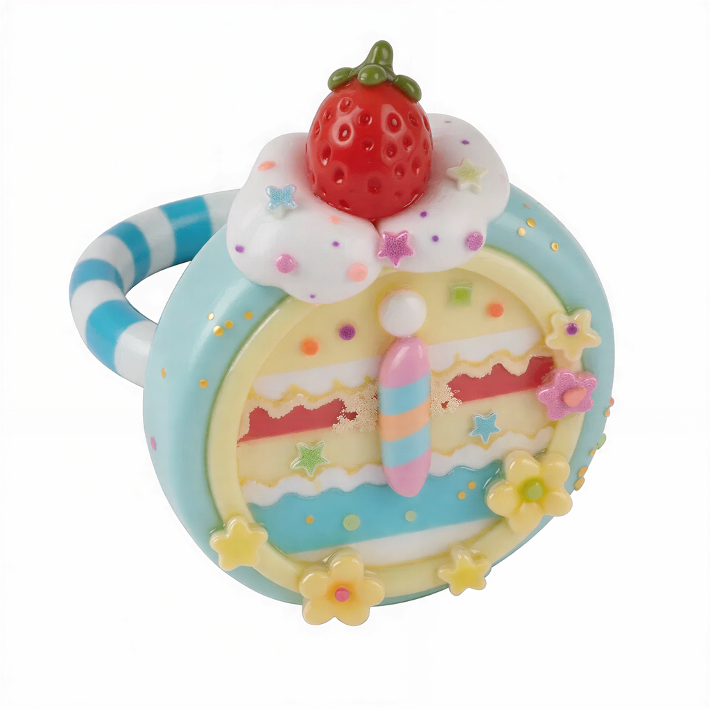 Strawberry Dessert Style Ring