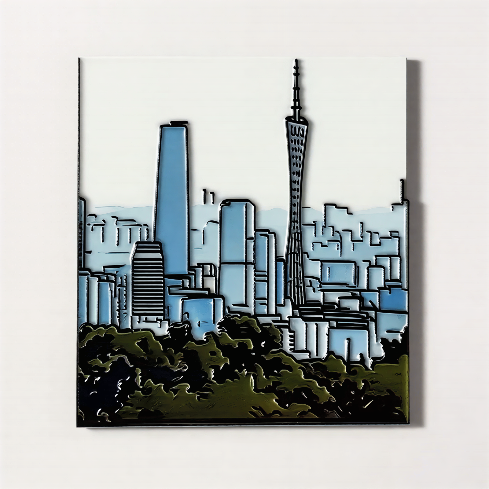 City Skyline Fridge Magnet